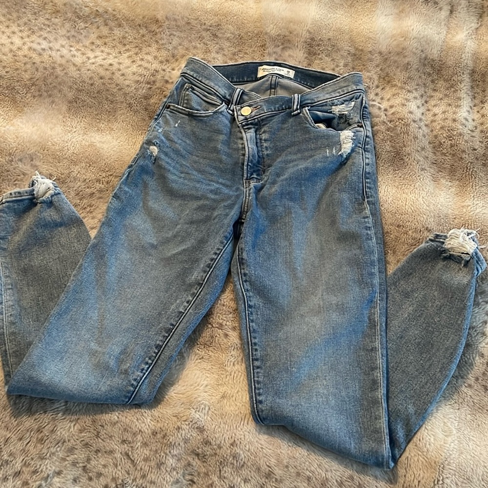Abercrombie & Fitch High Rise Blue Jeans